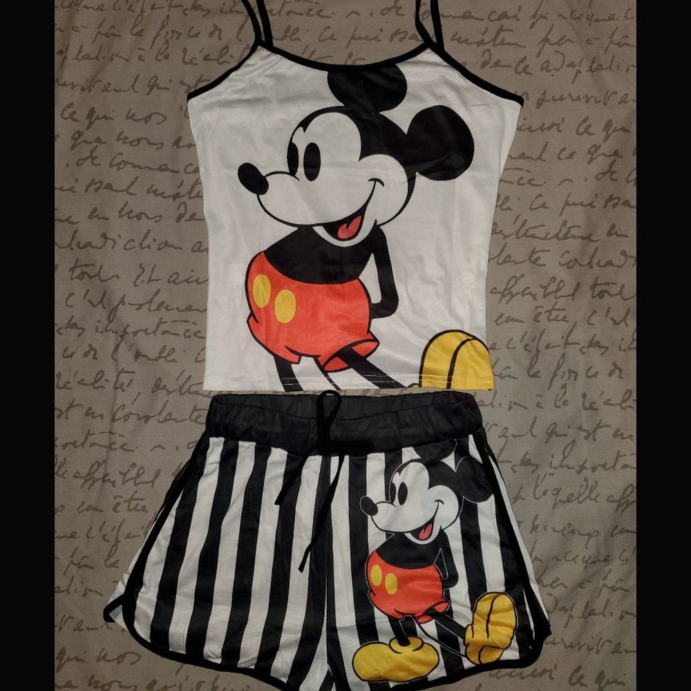 Sexy and Comfy Mickey Mouse Pajama Set